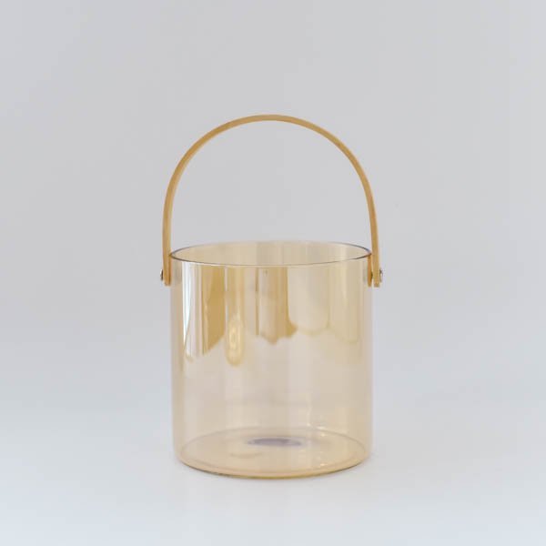 アイスペール 氷入れ かわいい おしゃれ ガラスバスケット(S) ブラウン