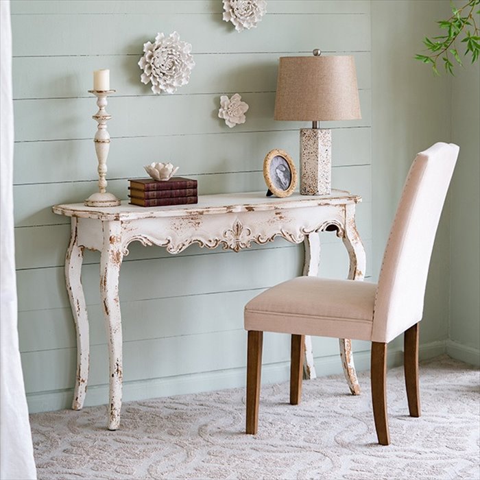 コンソールテーブル シャビーシック アンティーク仕上げ 飾り棚 飾り台