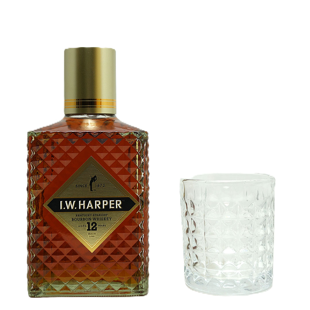 I．W．ハーパー 12年 43度 ギフトボックス 2025 オリジナルグラス付
