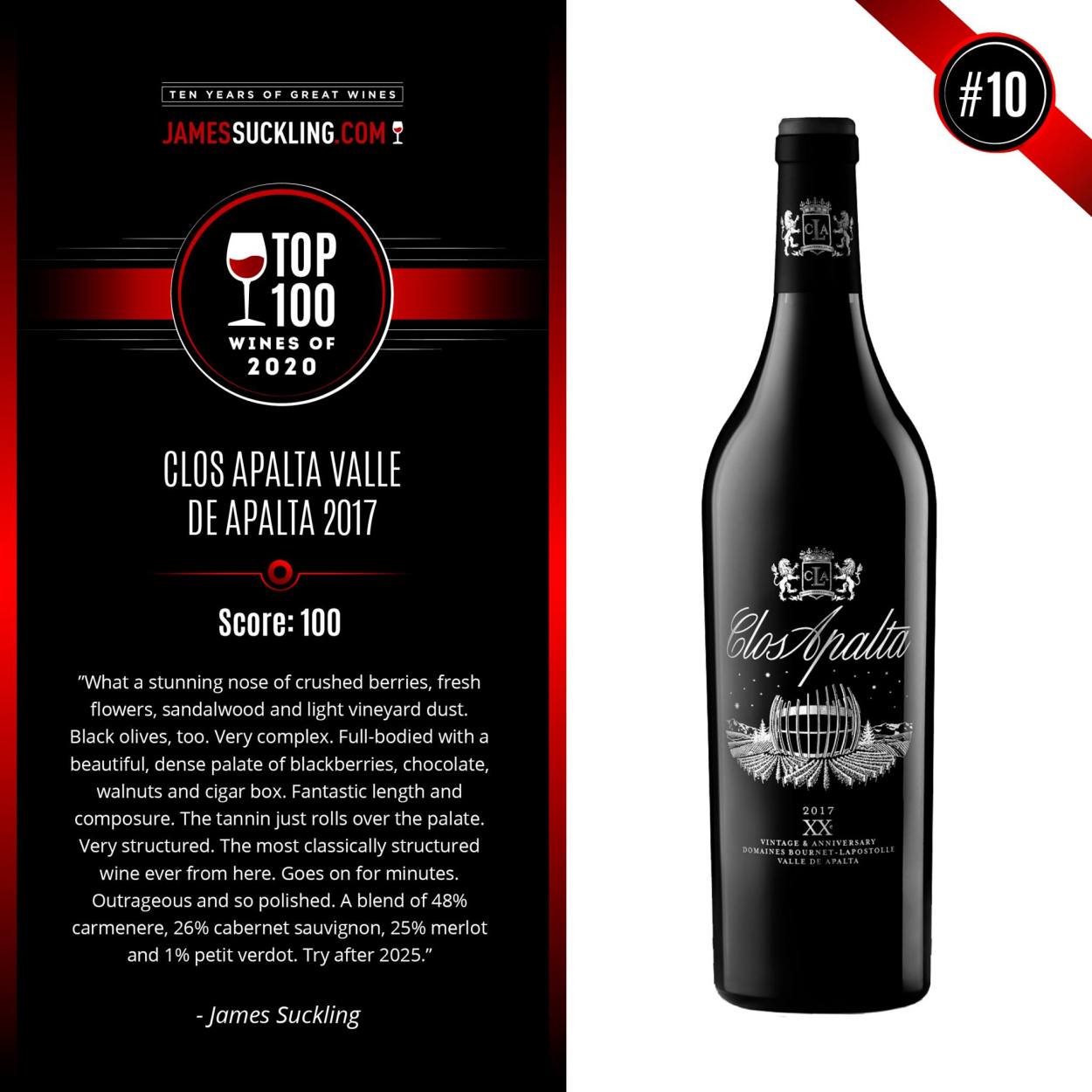 クロ アパルタ 20周年特別ボトル 2017年 カーサ ラポストール社