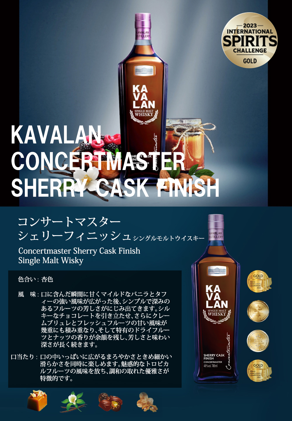 正規品 箱入】カバラン コンサートマスター 第2弾 シェリーカスク