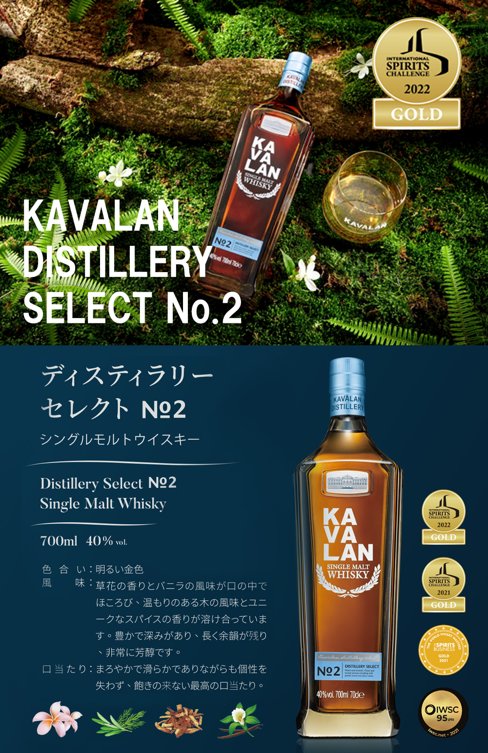 正規品 箱入】カバラン ディスティラリー セレクトNo.2 シングル