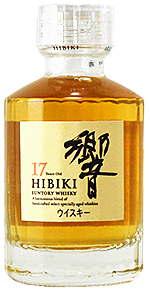 SUNTORY（サントリー） 響 17年 43度 50ml ミニチュアボトル : ワイン
