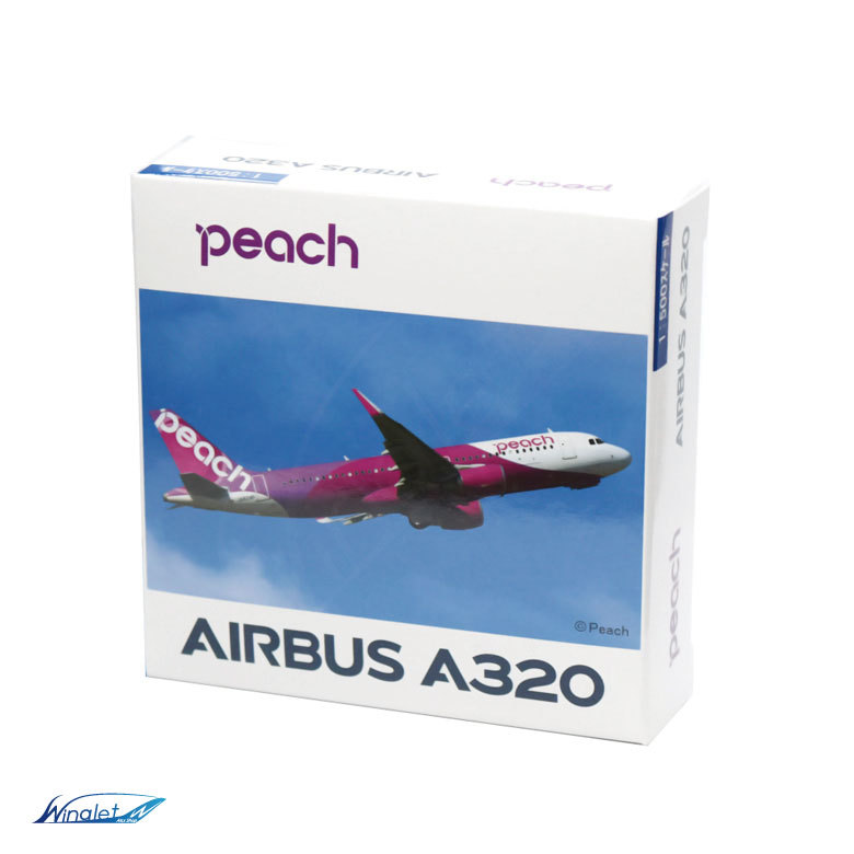 peach航空機モデル 2個セット A320 1/400 peach航空機モデル 2個セット