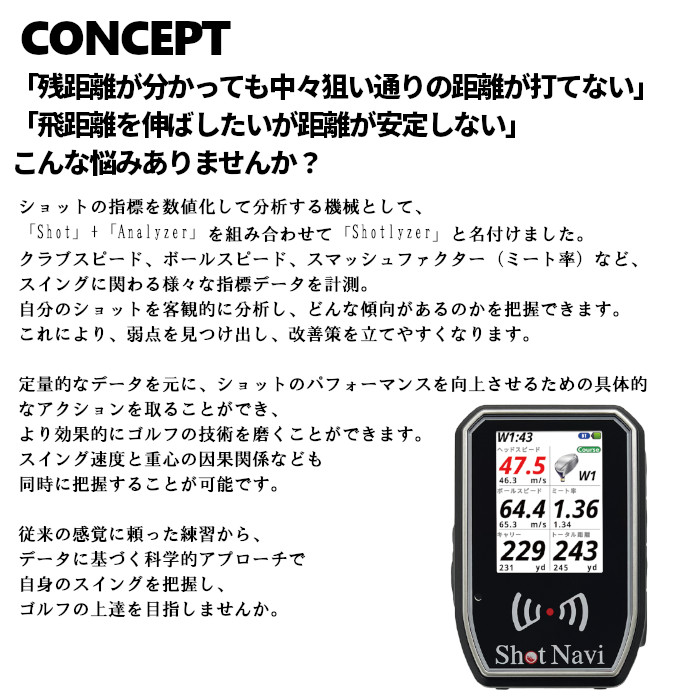 ShotNavi（ショットナビ） Shot Navi SHOTLYZER ショットレーザー