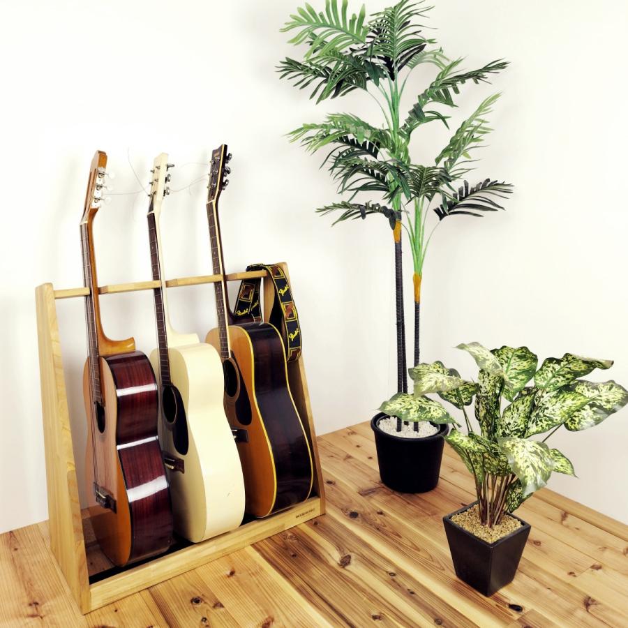 WOODWORKS ギタースタンド 3本掛 アコースティックギター 木製 日本製