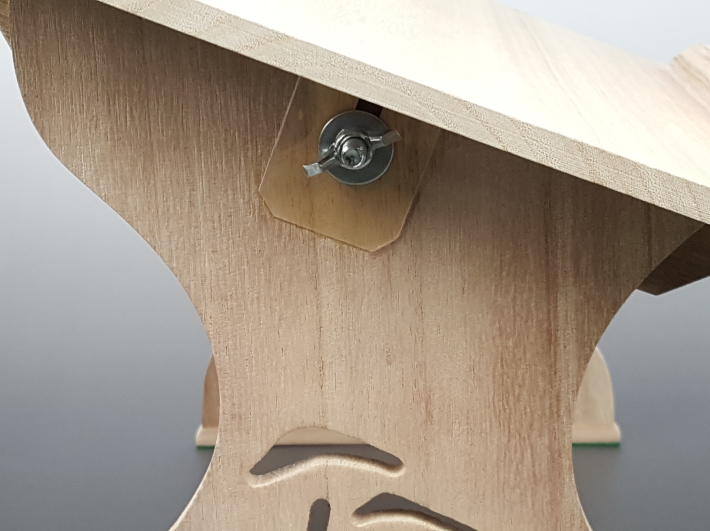 桐製収納付き稽古用譜面台 三味線 謡曲 布張り天板 桐製収納付き稽古用