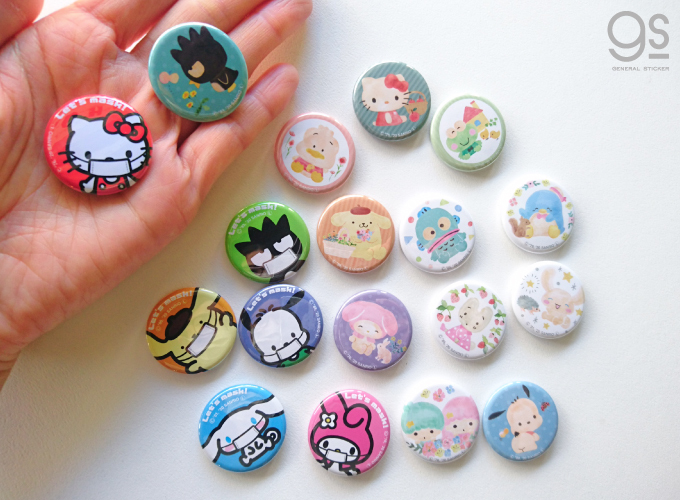 サンリオ レトロ缶バッジ けろけろけろっぴー サンリオ レトロ