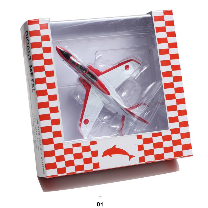 完成品 1/48 航空自衛隊 T-4 レッドドルフィン 全長30cm 川崎 T-4