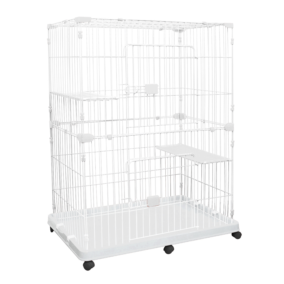 WEIMALL（ウェイモール） 猫 ケージ 2段 キャットケージ ワイド スリム