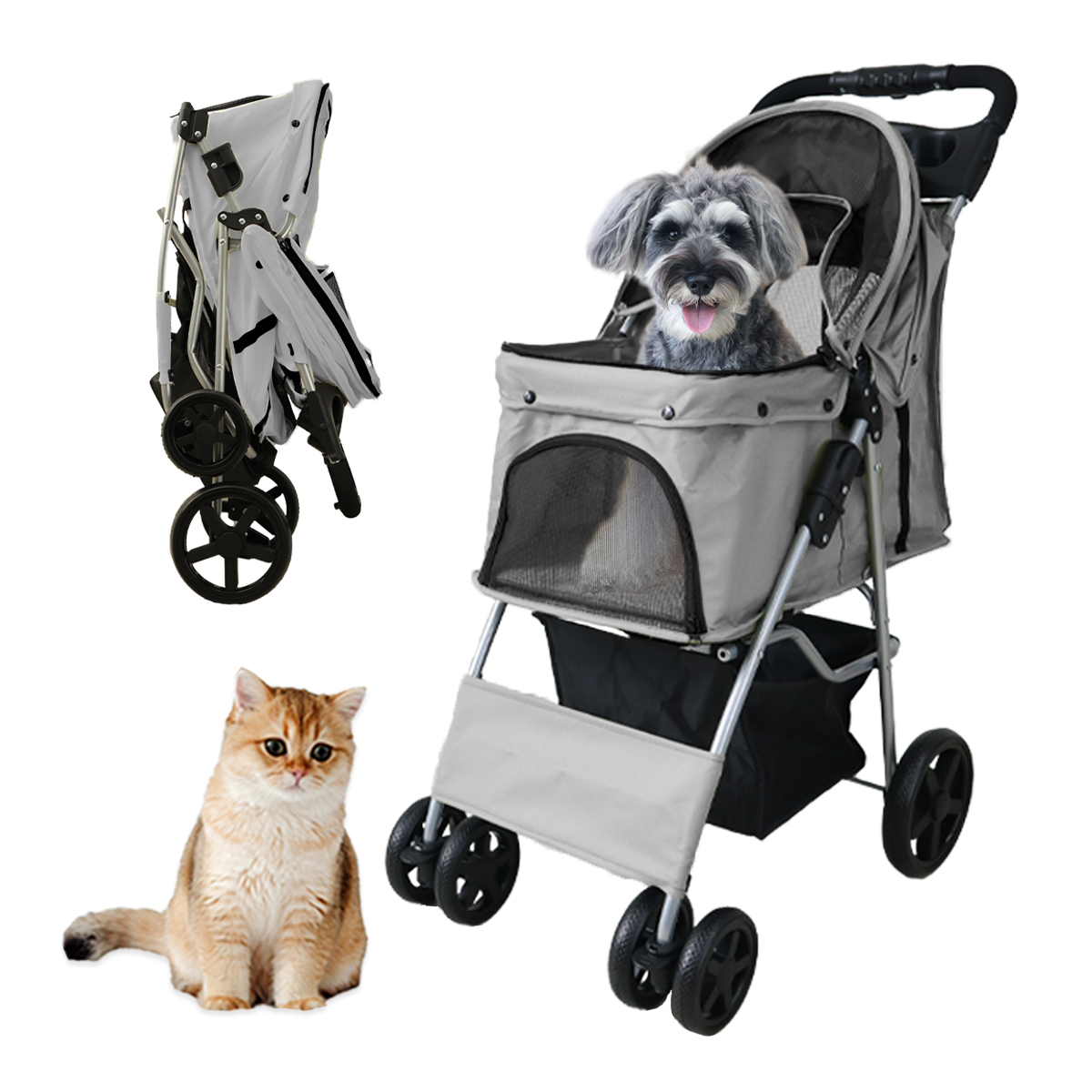 WEIMALL（ウェイモール） ペットカート 折りたたみ 多頭 軽量 ペット