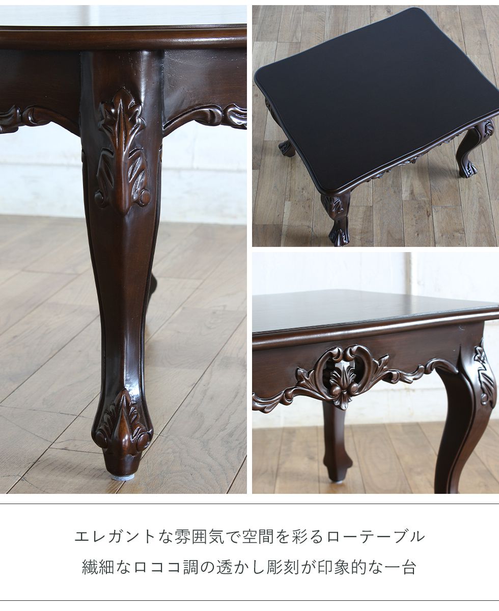 希少 ロココ♡アンティーク☆猫脚 彫刻 大理石天板 テーブル☆フレンチ