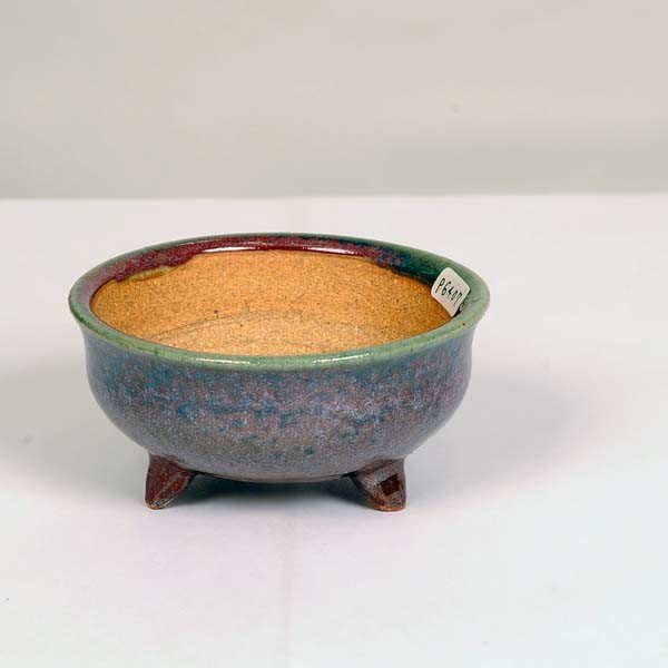 現代小鉢：平安虹泉 足付丸鉢 9.8cm【現】*資材 へいあんこうせん