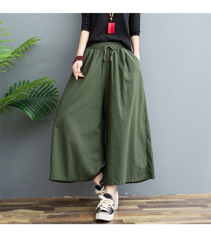 ワイドパンツ ガウチョパンツ レディース ワイド 九分丈 ズボン パンツ