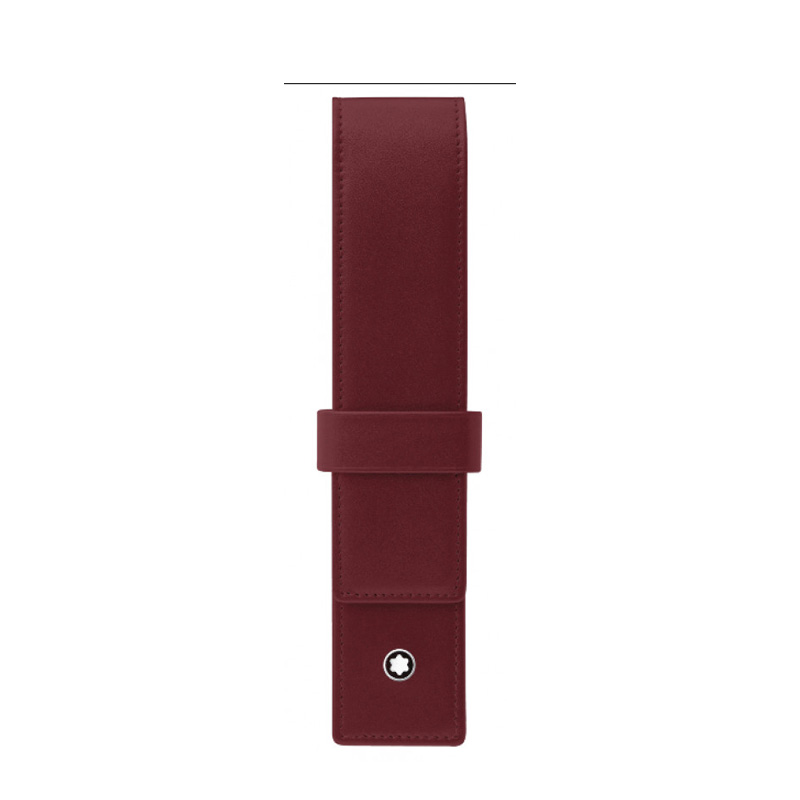 ブルー モンブラン ペンケース 筆入れ MONTBLANC 筆箱 本革製 カーフ