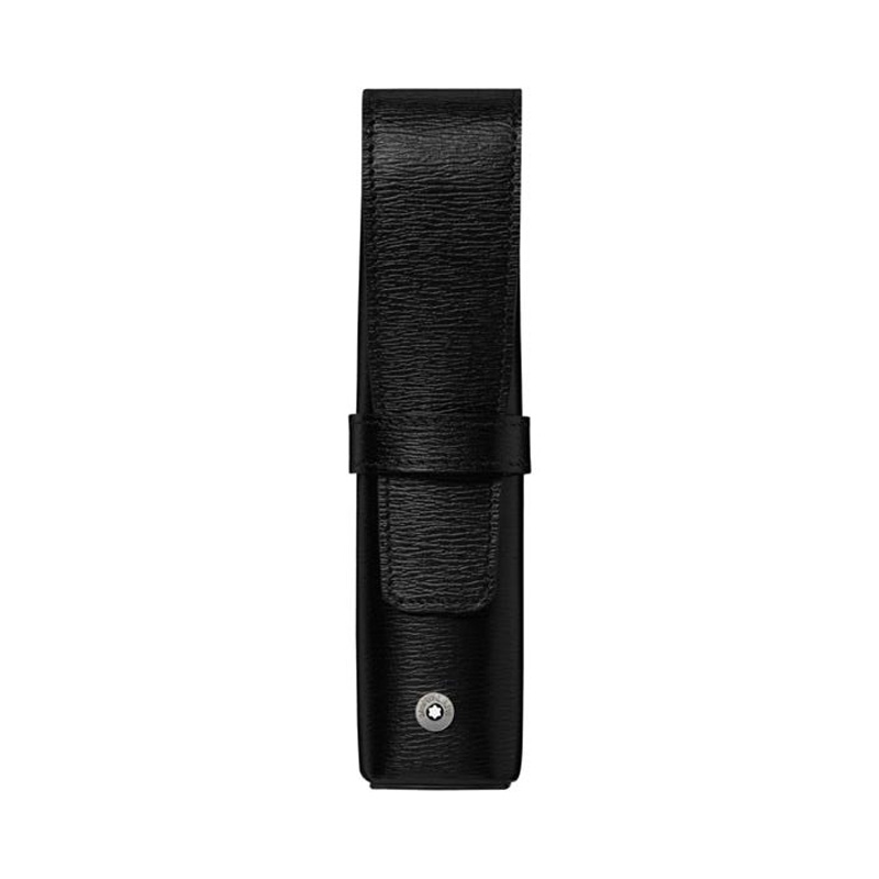 ブルー モンブラン ペンケース 筆入れ MONTBLANC 筆箱 本革製 カーフ