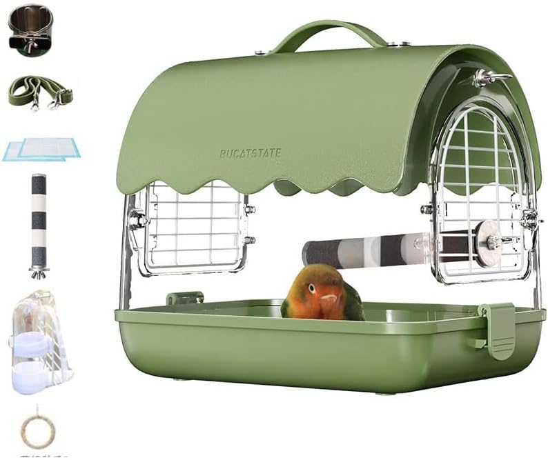 チカアクリルバードキャリー鳥かごキャリーケースキャリーバッグ チカ