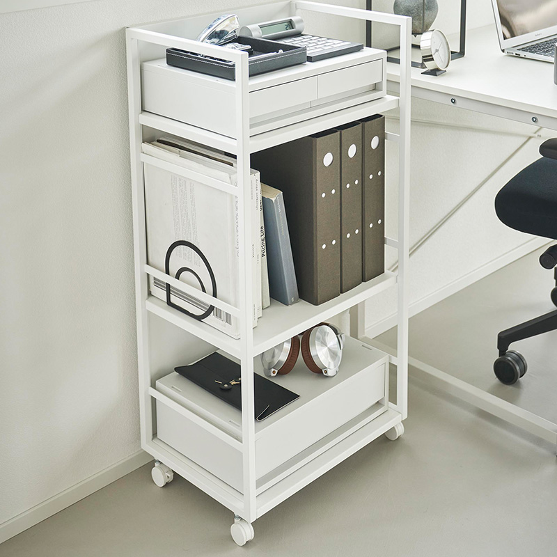 tower 山崎実業 目隠しワゴン タワー L 公式 収納ワゴン キャスター