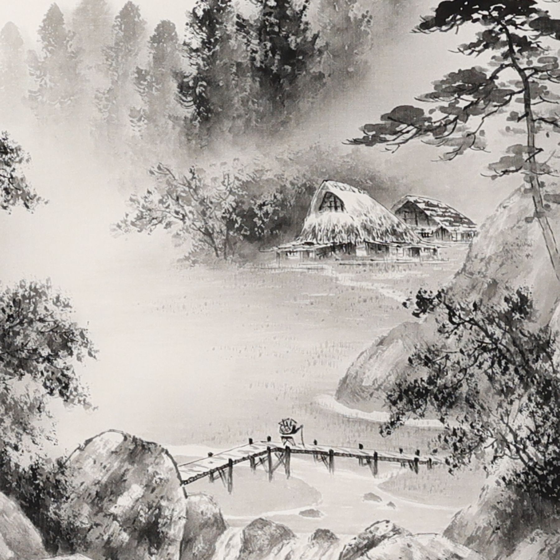 掛け軸 田口紅洋 紅葉霞渓 絹本 希少 軸装 茶道具 掛軸 美品 です