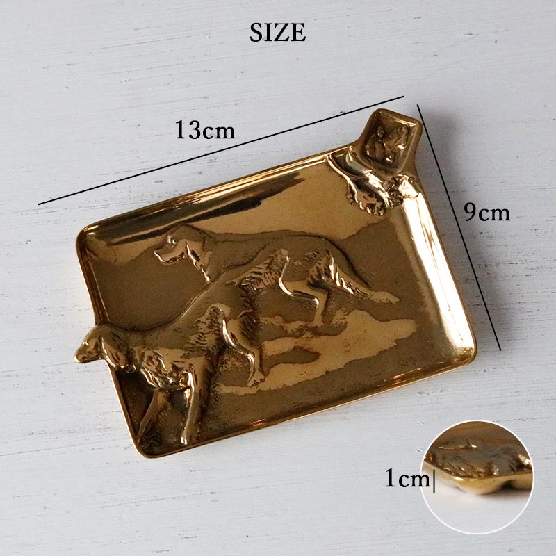 真鍮 灰皿 ゴールド トレイ おしゃれ アクセサリートレー インテリア