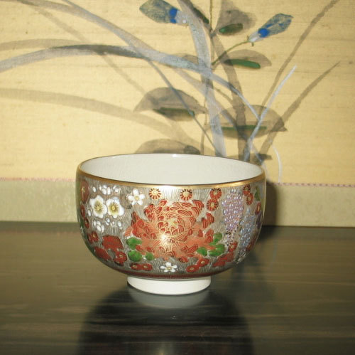 九谷焼 茶道具 抹茶茶碗 極上本金花詰 真山作 : ZAZU&CO. - 通販