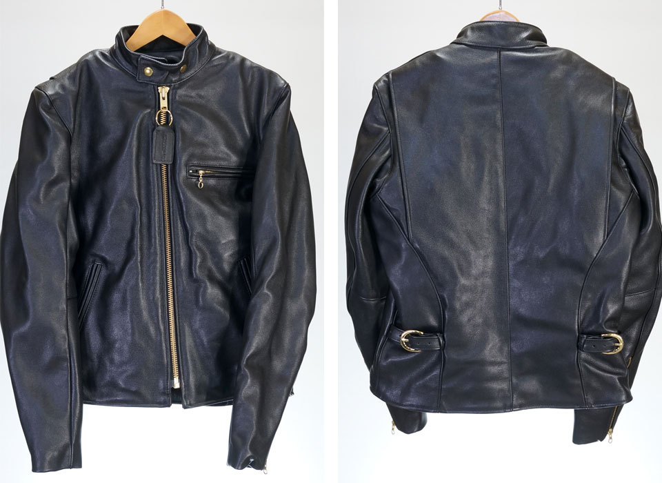 VANSON（バンソン） モデルBタイプ 立ち襟 シングルライダース レザー