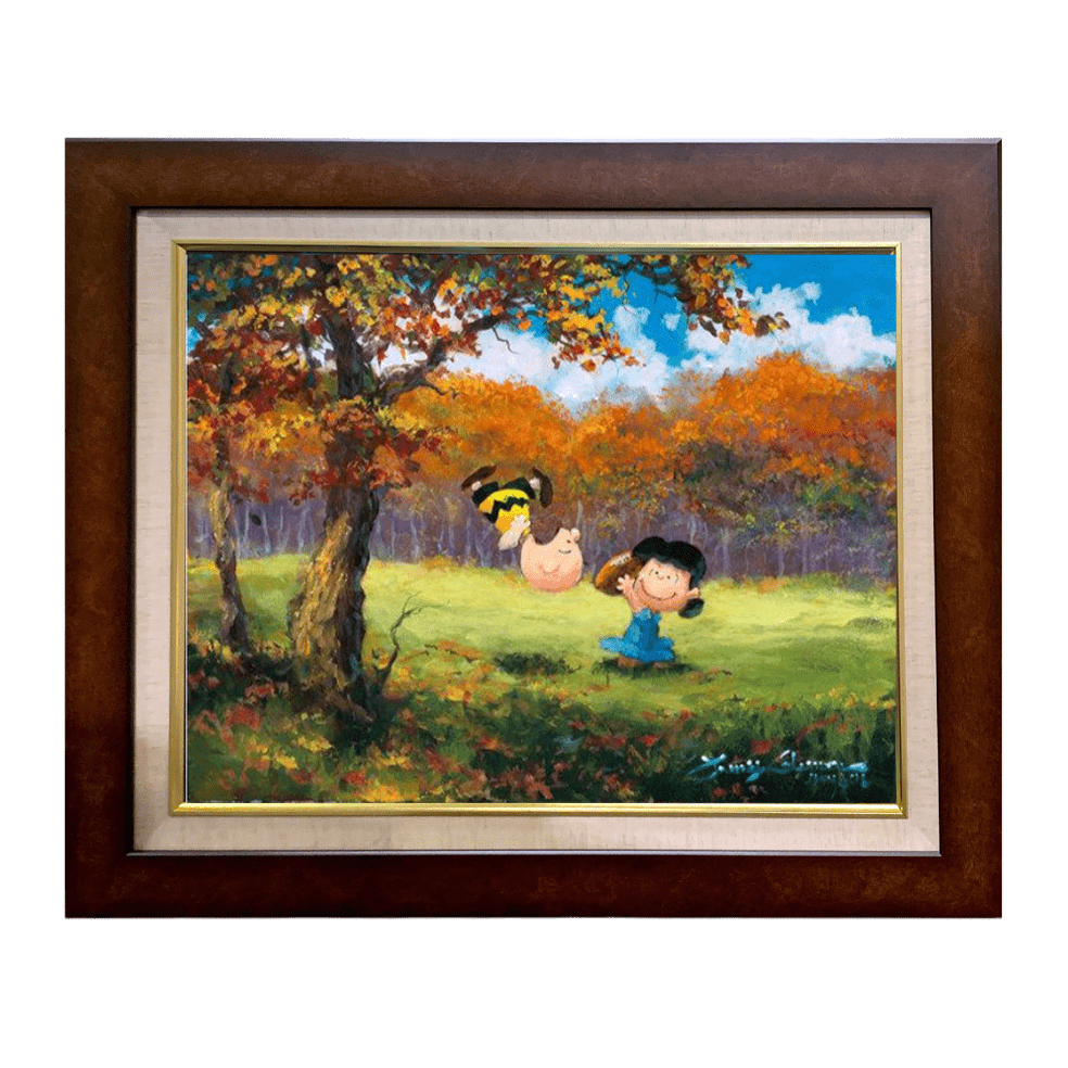 ジェームス・コールマン Disney秋の風景 油彩画 期間限定特価