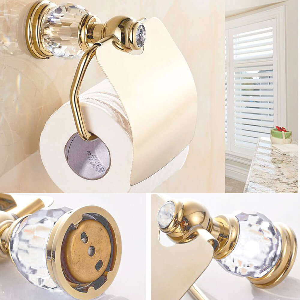 トイレットペーパー ホルダー ゴールド おしゃれ アンティーク
