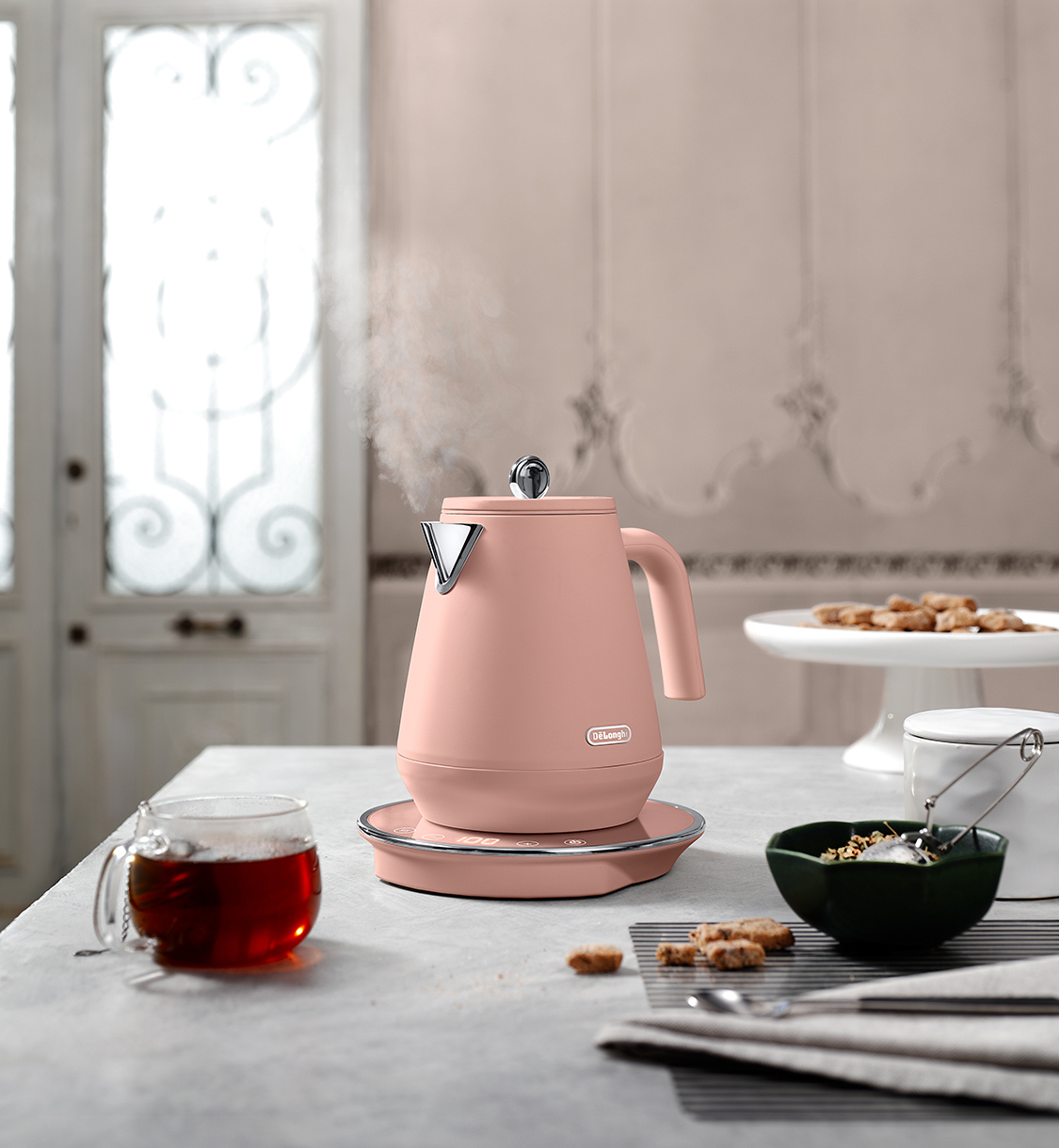 アイコナ 電気カフェケトル ピースフルホワイト デロンギ 未使用