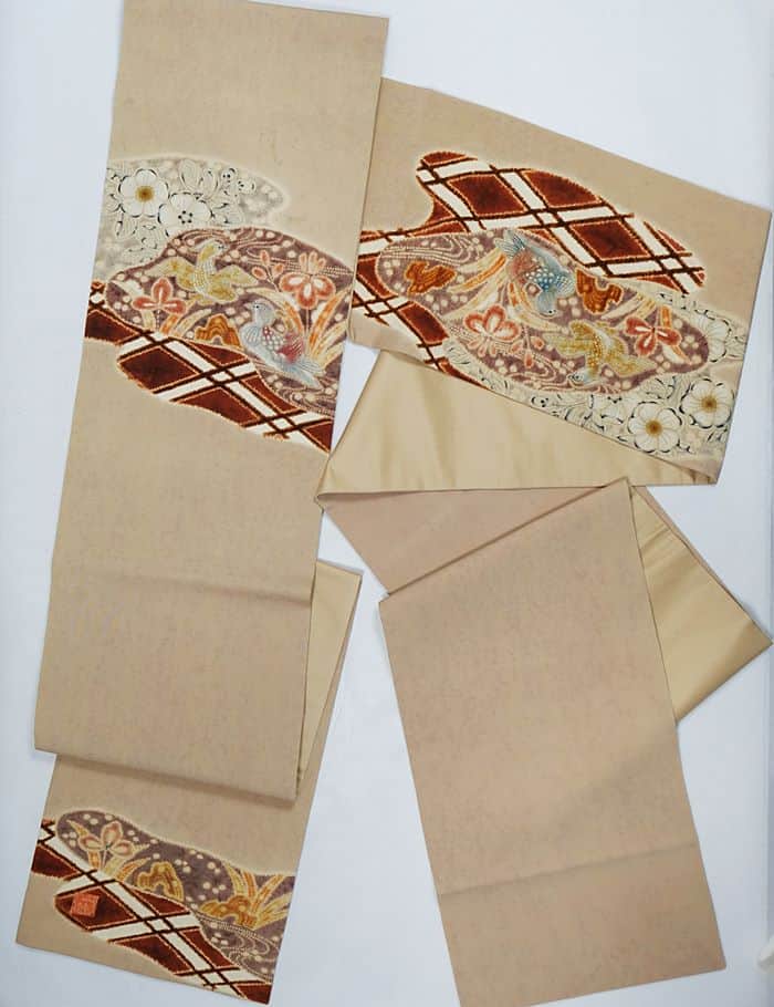 初代「久保田一竹」未使用品 袋帯 美品 一竹辻が花 絞り 仕立て上がり