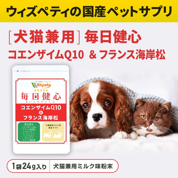 犬咳止め 心臓 サプリ3個セット 毎日健心【公式ウィズペティ】犬用心臓