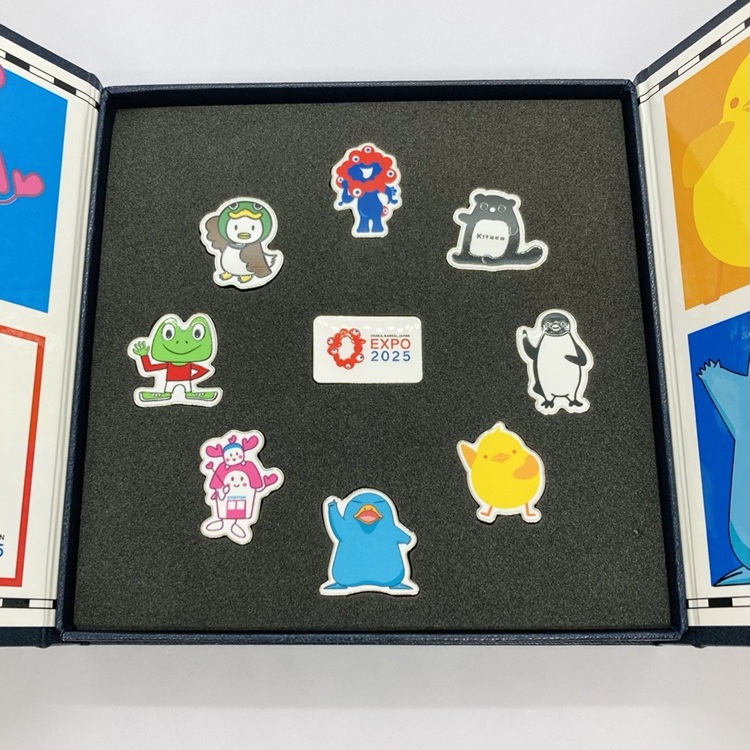 国際博覧会・国名ピンバッジセット EXPO2025 ミャクミャク 【JR 7