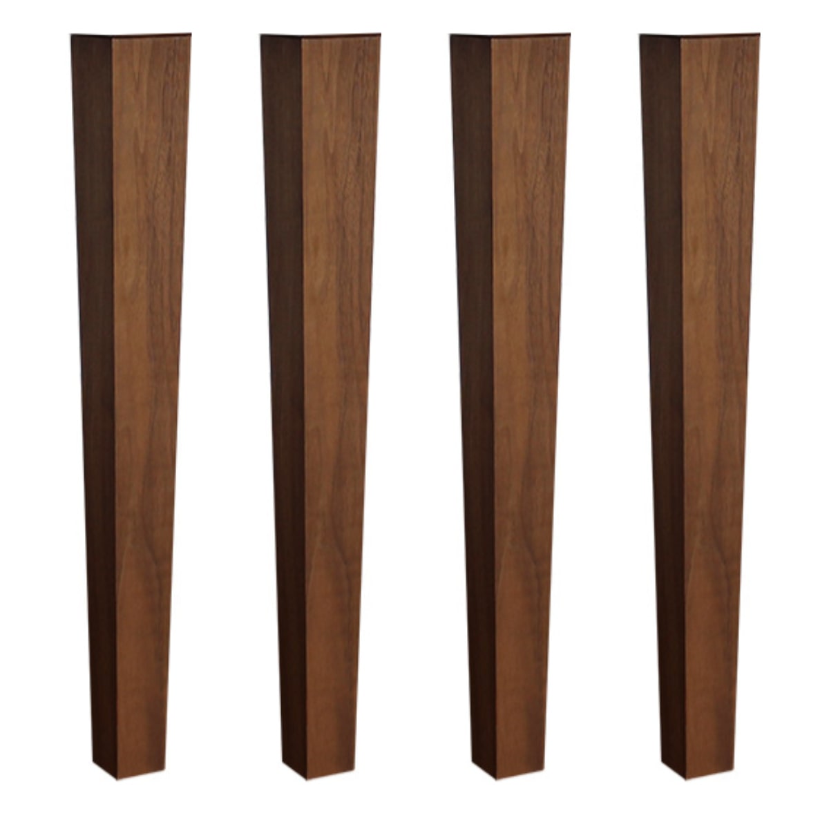 ダイニングテーブル 脚のみ 4本1組 木脚タイプ ウォールナット 天然木