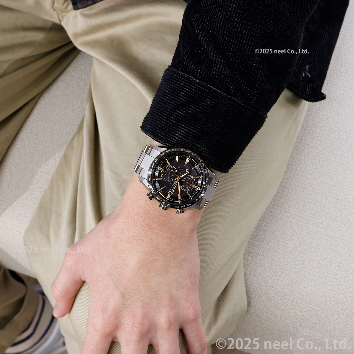 シチズン アテッサ エコ ドライブ 電波時計 限定 メンズ AT8184-57E