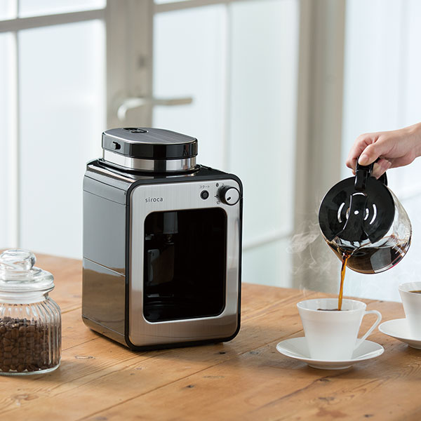siroca 全自動コーヒーメーカー SC-A211（ｼﾙﾊﾞｰ）