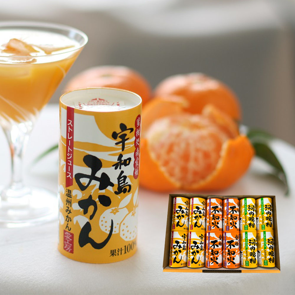 愛媛県産ジュース3種(みかん、河内晩柑、不知火） 12本 | JTBショッピング