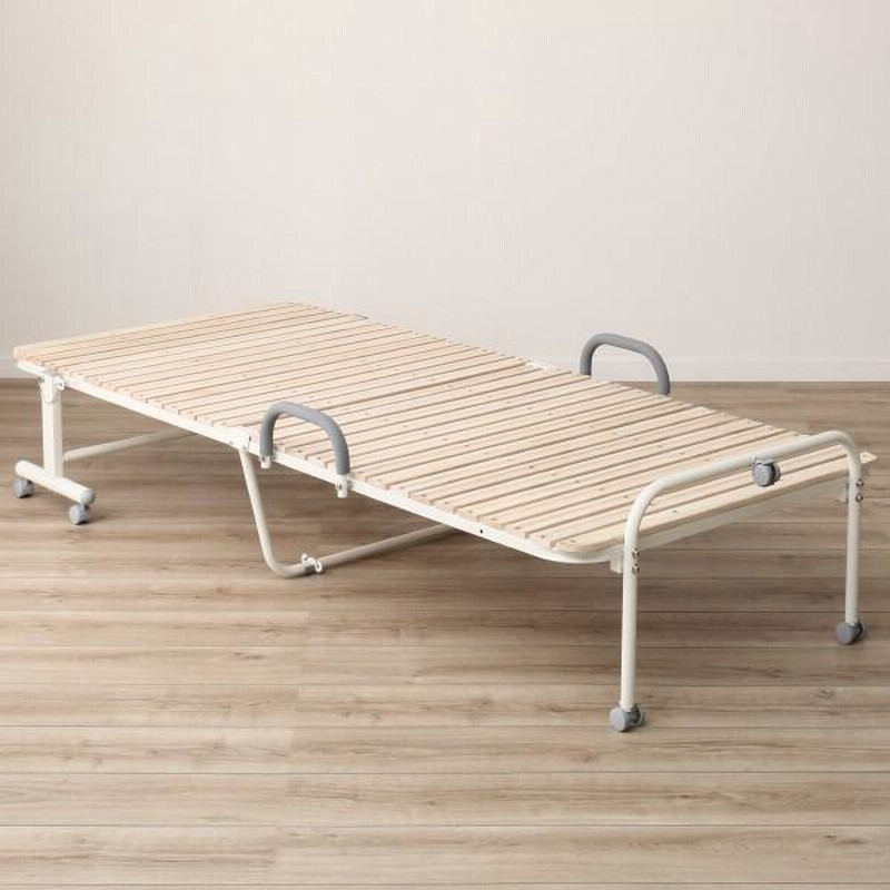 ニトリ 折りたたみベッド (レビン2 BR) シングルより少しコンパクト