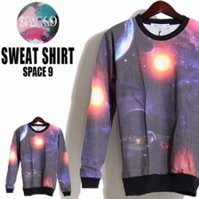 AK1H1 宇宙デザイン スウェットトレーナー