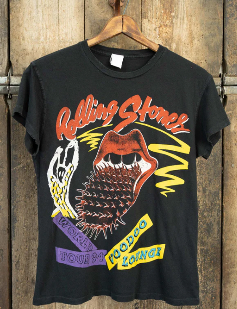 Rolling Stones Voodoo Lounge Tee, Coal Pigment – Punch Clothing