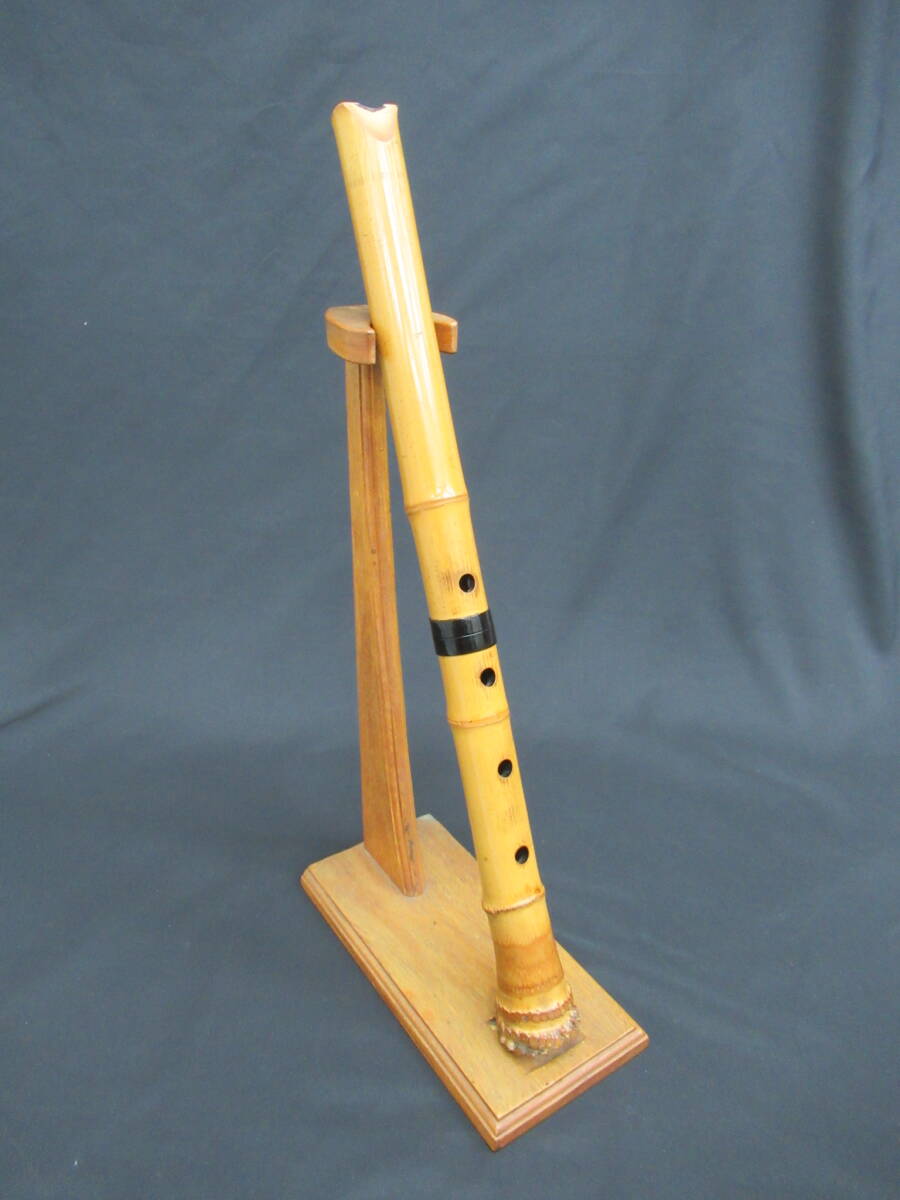 竹治 尺八本体 竹製 琴古5穴 約1.8寸約54㌢ 竹治 尺八本体 竹製 琴古5