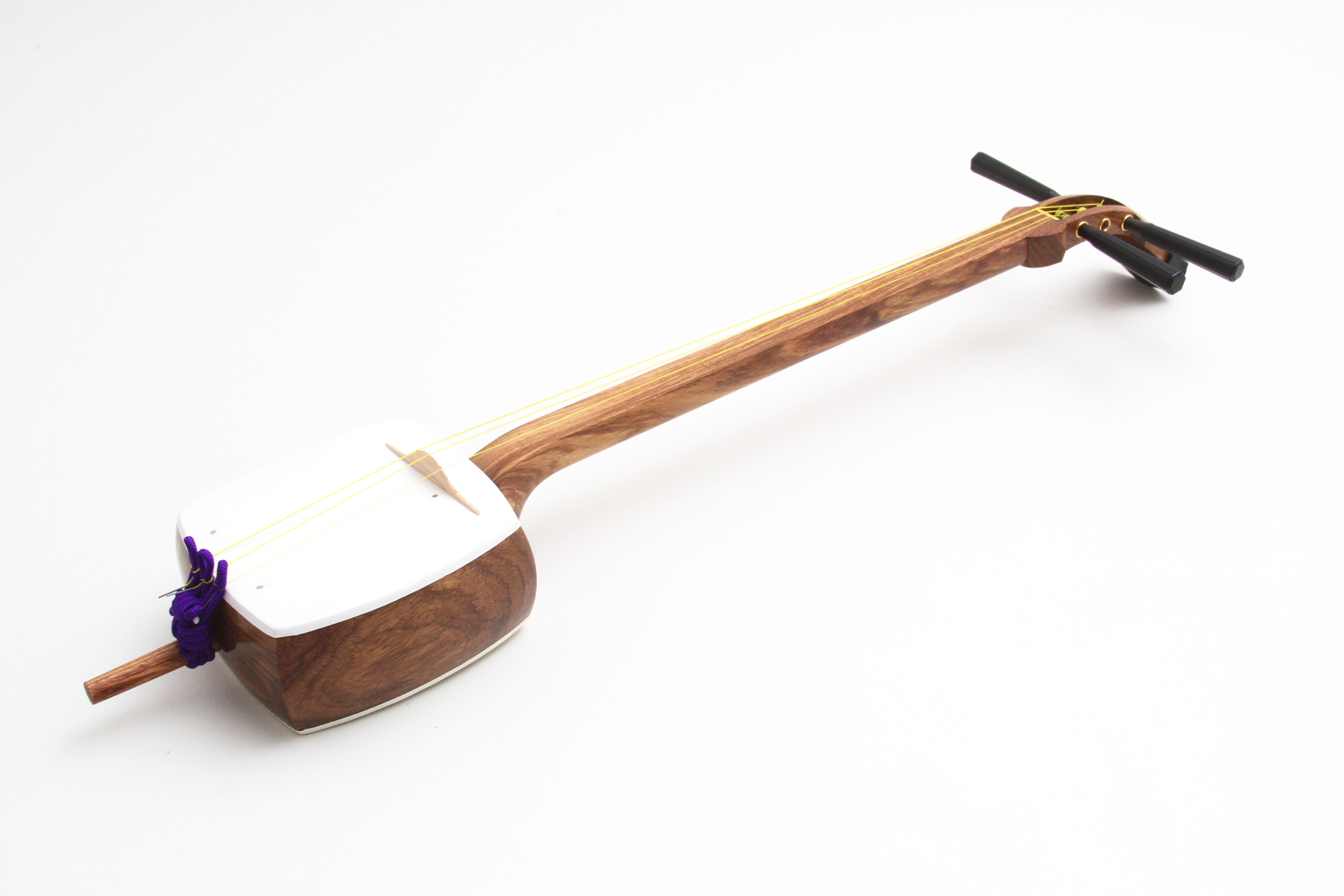 初心者おすすめ 津軽三味線 花梨 皮破れなし 東さわり りんどう金具 正