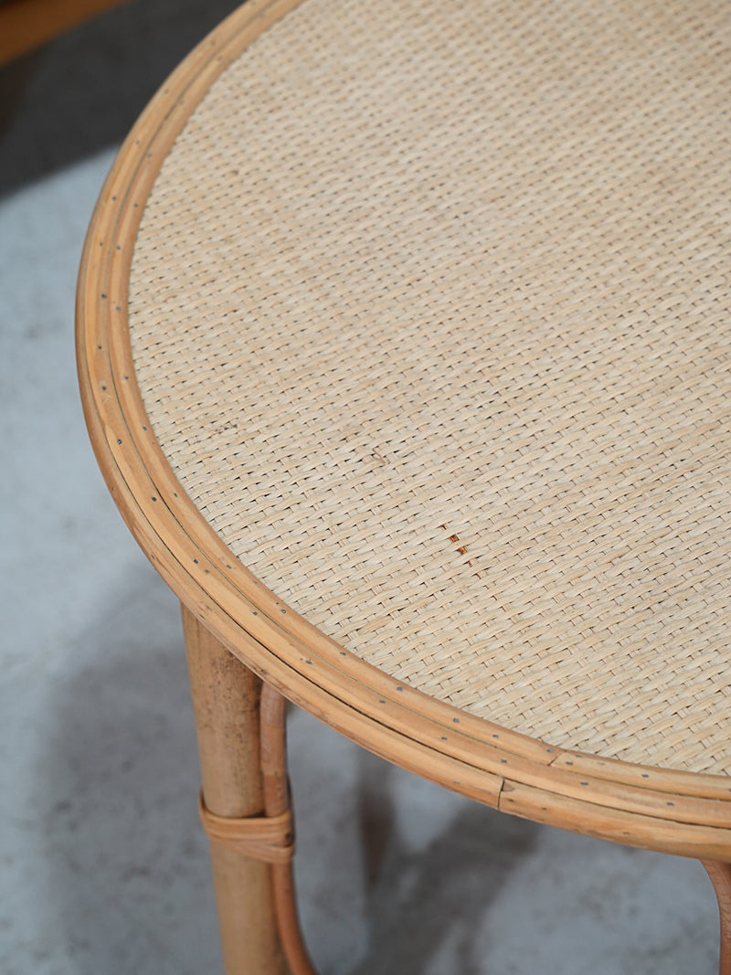 ラタン サイドテーブル ヴィンテージ SHARK ATTACK