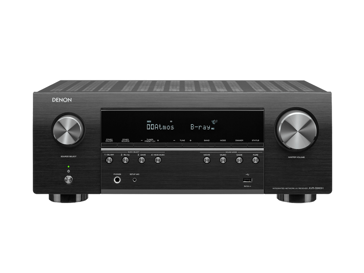 Denon AVR-X580BT 5.2 Channel 8K & 3D Audio Experience AV Receiver