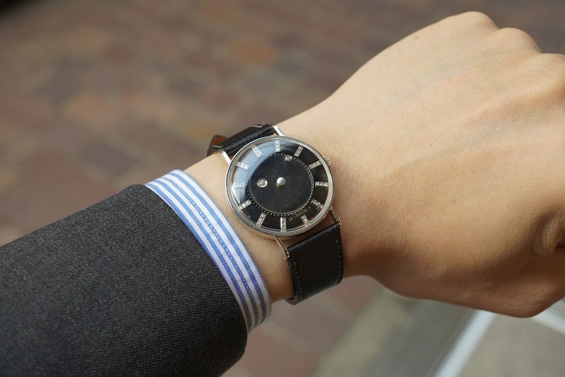 1950's ルクルト “ギャラクシー” ミステリーダイヤル 14KWG Cal.480/CW