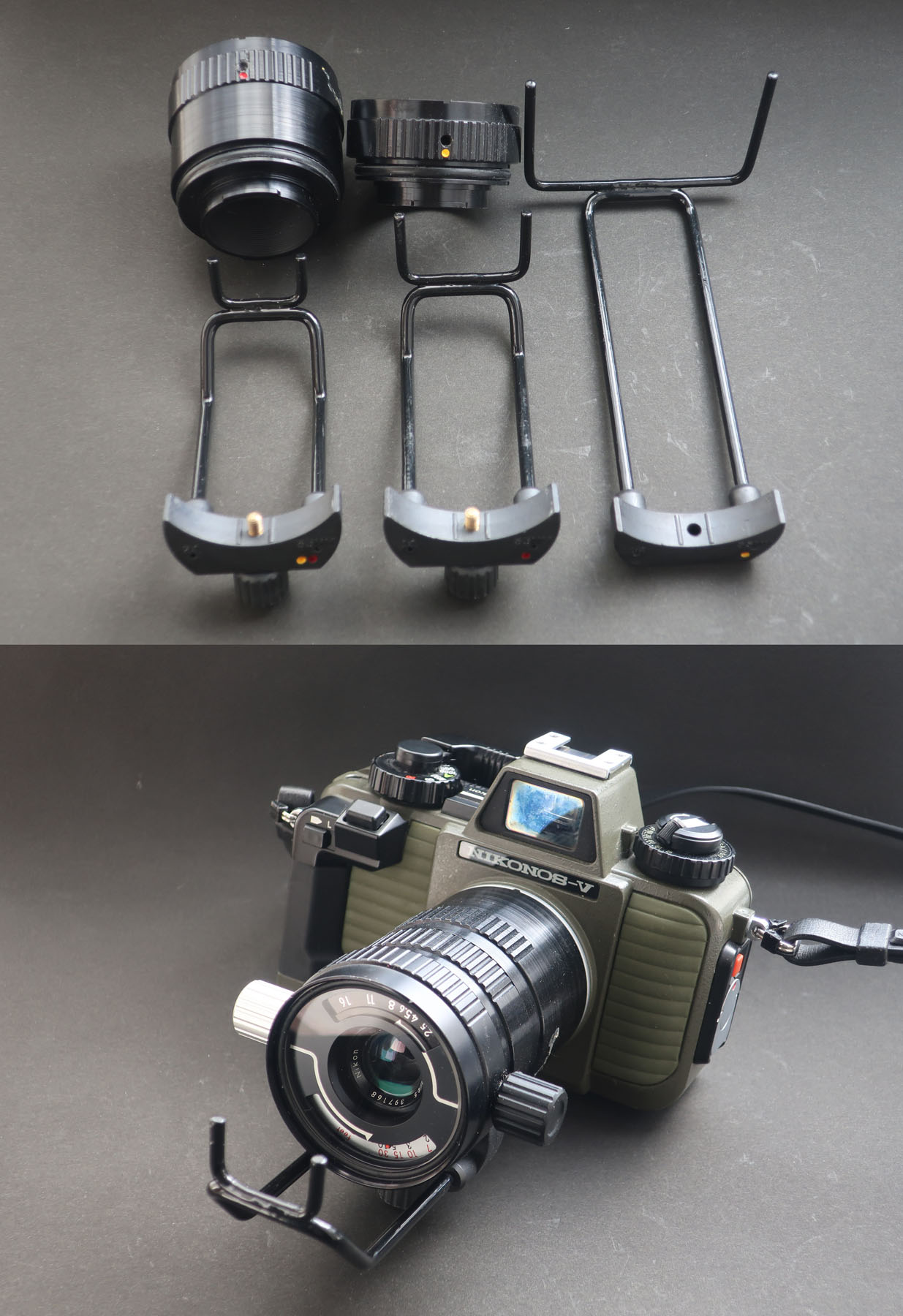 ニコノスV、15ミリレンズ、光学ファインダー