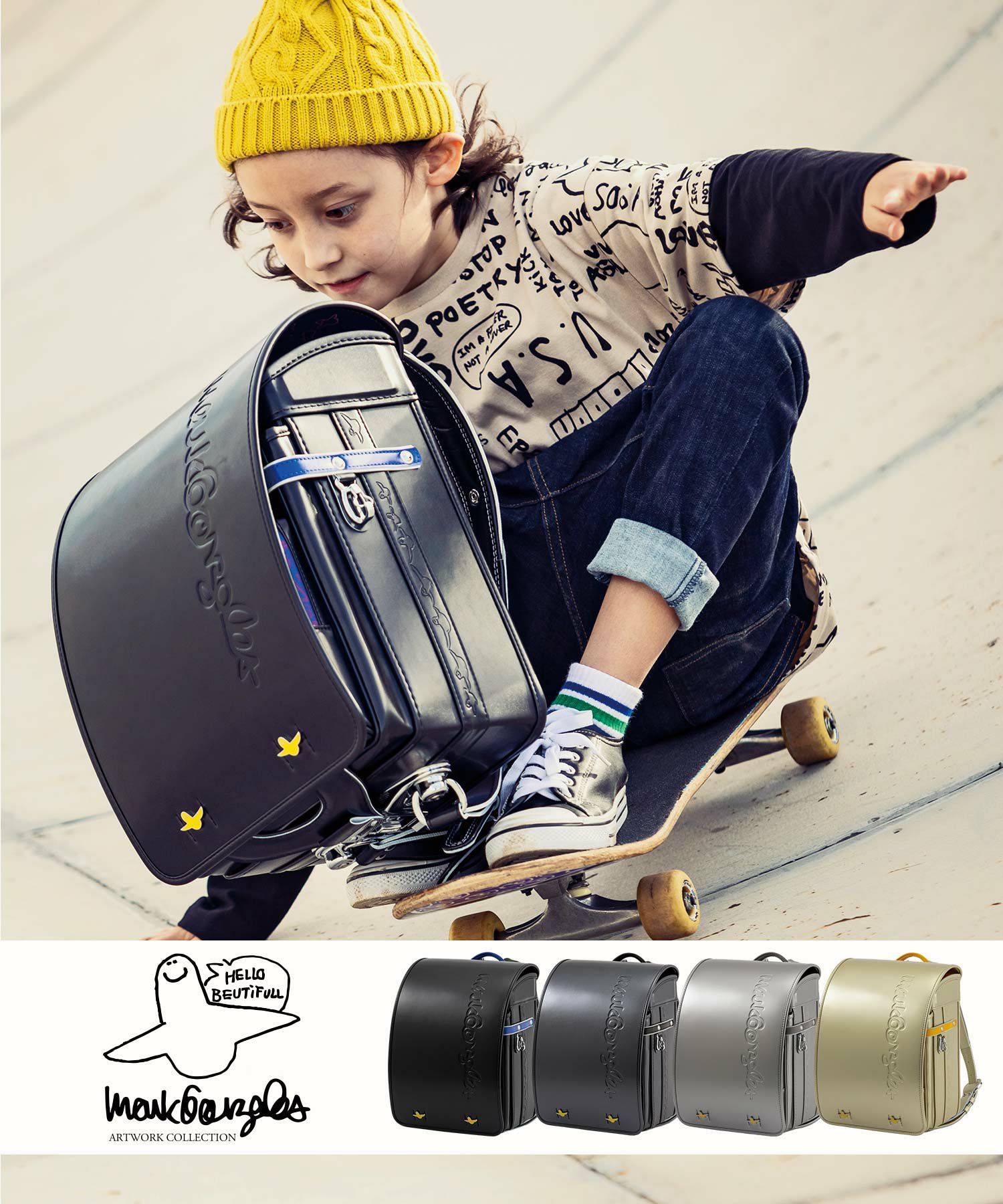 Mark Gonzales マークゴンザレス GONZ オリジナル原画両面作品