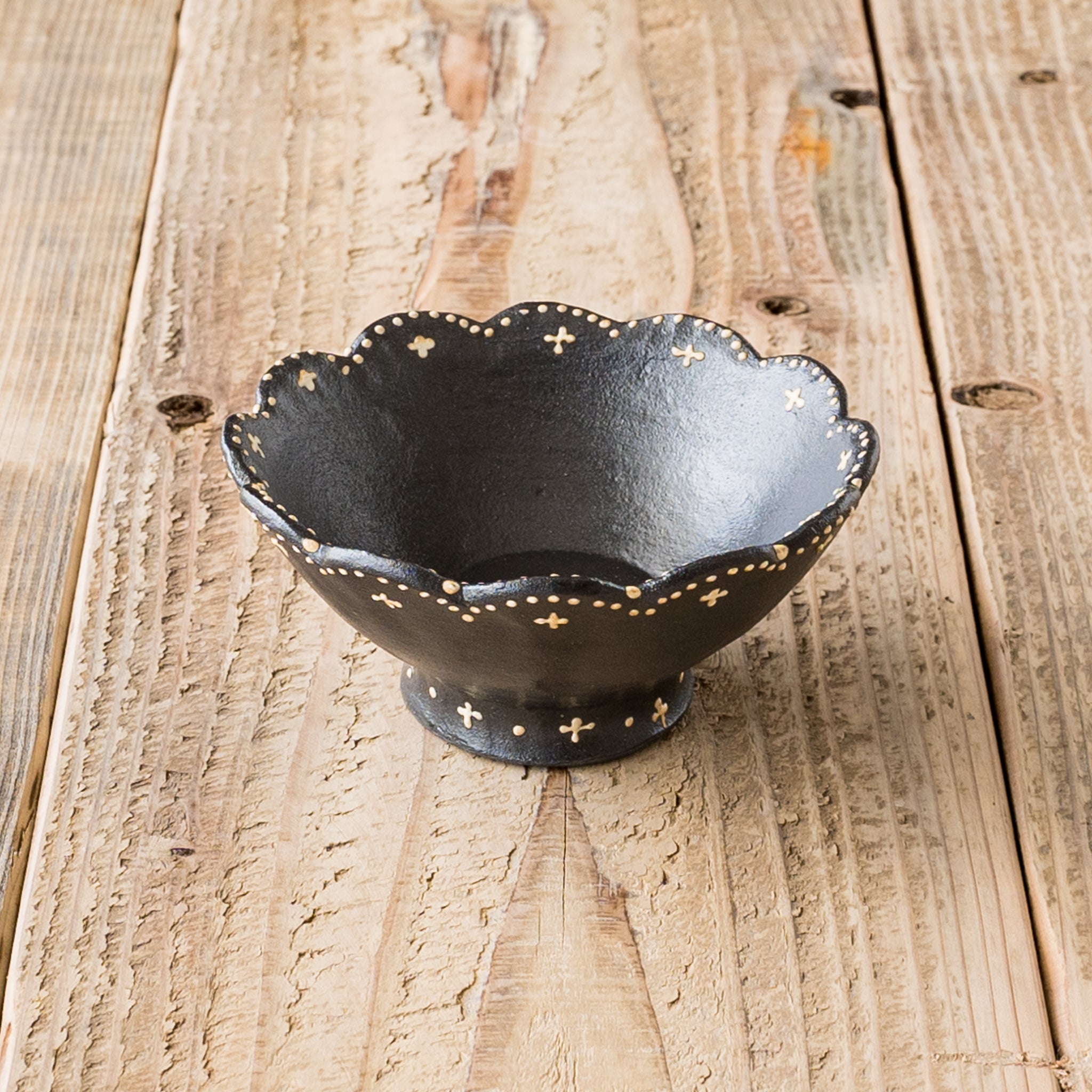 1094 屋久杉 菓子器鉢 フルーツ鉢 高台付き 未使用 1094 屋久杉 菓子器