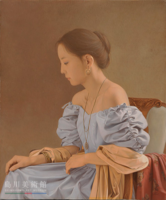 「若い女」森本草介　本人による複製画とのことです。 若い女」森本草介本人による複製画とのことです。