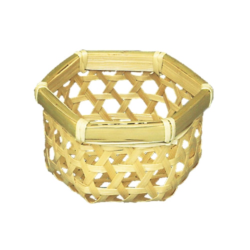 神堂 小さな竹かご 六ツ目六角篭 14620 1個（ご注文単位1個）【直送品