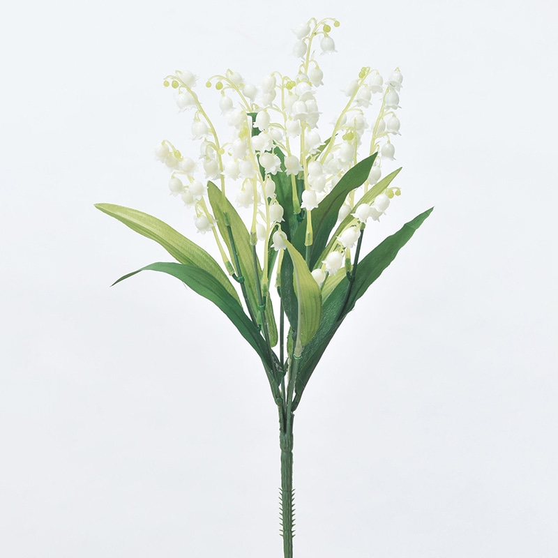 アスカ商会 造花 A-31547 スズランバンドル #001 ホワイト 1束（ご注文